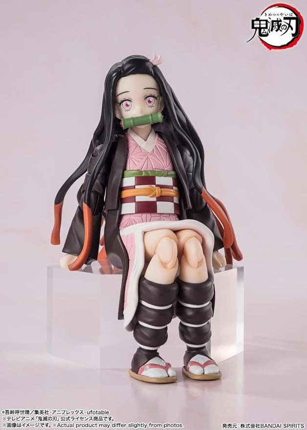 TAMASHII NATIONS - Demon Slayer: Kimetsu no Yaiba - Nezuko Kamado, Bandai Spirits S.H.Figuarts Action Figure - Figurio