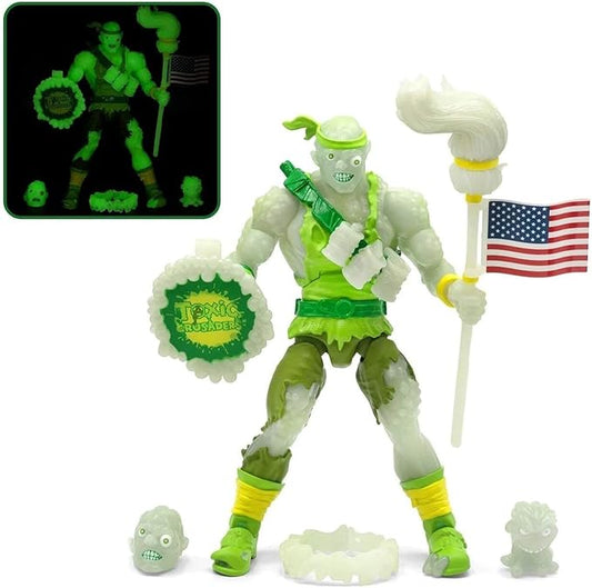 Super7 Toxic Crusaders Glow in The Dark Toxie Deluxe 6-Inch Action Figure - Figurio