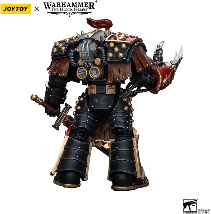 JOYTOY HAPPXYGG Warhammer 40k 1/18 4.7-inch Sons of Horus Ezekyle Abaddon First Captain of The XVlth Legion Action Figure Model Toy Series - Figurio