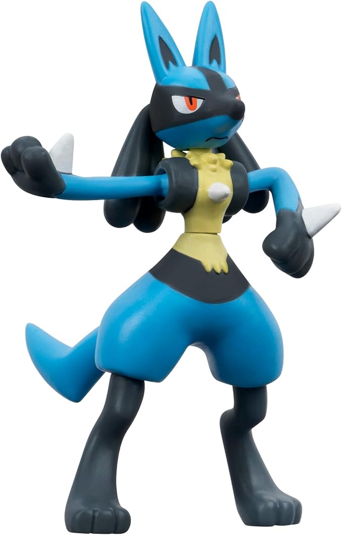 Pokémon Battle Figure 3 Pack - Features 2-Inch Snivy and Pawmi and 3-Inch Lucario Battle Figures - Figurio