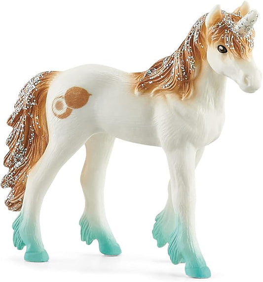 Schleich bayala, Unicorn Toys, Unicorn Gifts for Girls and Boys 5-12 years old, Coconut Unicorn Foal - Figurio