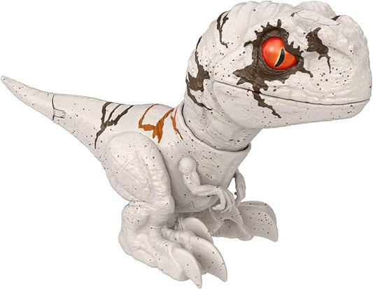 Mattel Jurassic World Dominion Uncaged Rowdy Roars Atrociraptor Ghost Dinosaur Action Figure, Toy with Interactive Motion & Sound - Figurio