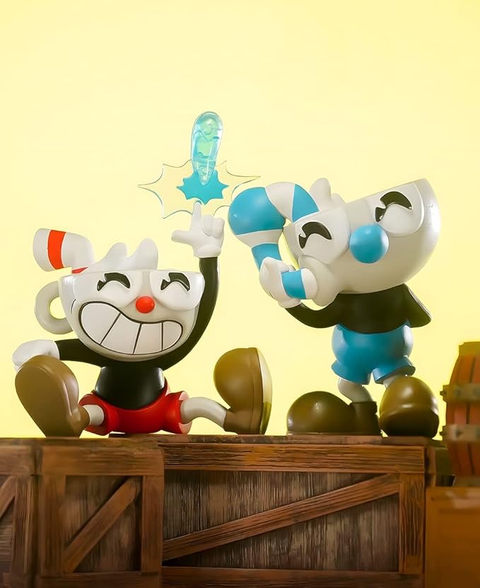 Youtooz Mugman Vinyl Figure 3.7" Inch, Mugman Action Figure, Cuphead and Mugman Vinyl Toys - Youtooz Cuphead Collection Based on Cuphead Games - Figurio