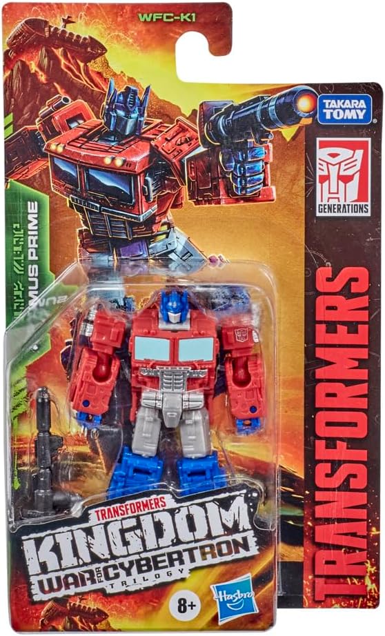 Transformers Toys Generations War for Cybertron: Kingdom Core Class WFC-K1 Optimus Prime Action Figure - Kids Ages 8 and Up, 3.5-inch - Figurio