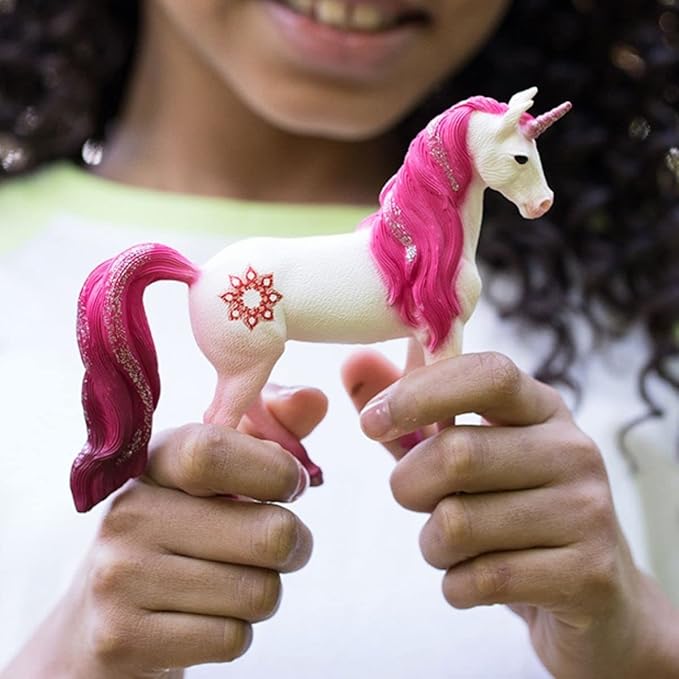 Schleich bayala, Unicorn Toys for Girls and Boys, Mandala Unicorn Mare Unicorn Figurine, Pink, Ages 5+ - Figurio