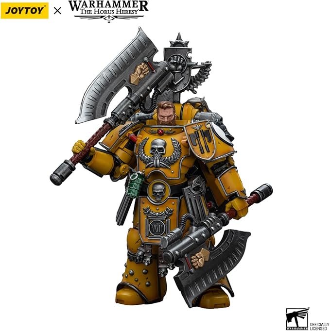 JOYTOY HAPPXYGG Warhammer 40k 1/18 4.7-inch Imperial Fists Fafnir Rann action figure model toy series - Figurio