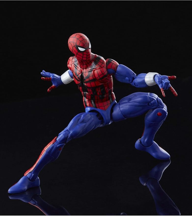 Spider-Man Marvel Legends Series 6-inch Ben Reilly Action Figure Toy, Includes 5 Accessories: 4 Alternate Hands, 1 Web Line FX - Figurio