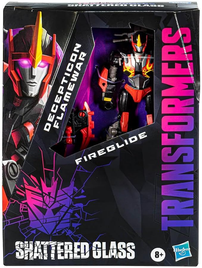 Transformers Generations Shattered Glass Collection: Decepticon Flamewar with Fireglide Exclusive - Figurio