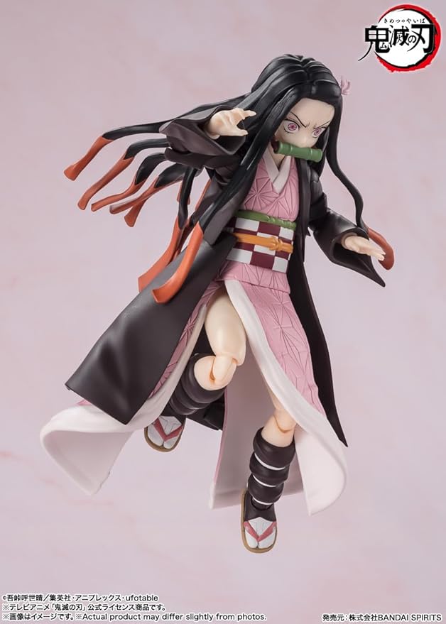 TAMASHII NATIONS - Demon Slayer: Kimetsu no Yaiba - Nezuko Kamado, Bandai Spirits S.H.Figuarts Action Figure - Figurio