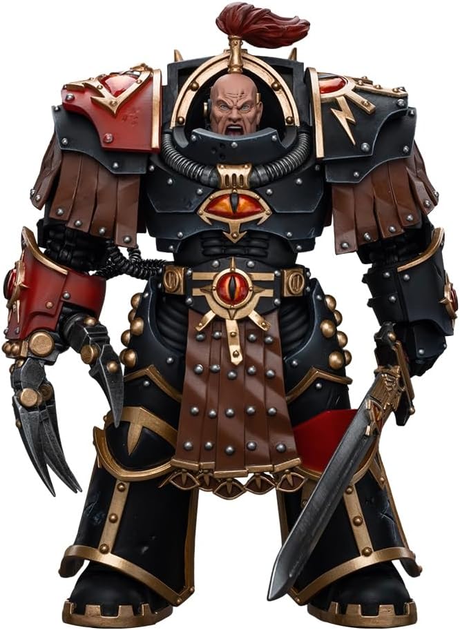 JOYTOY HAPPXYGG Warhammer 40k 1/18 4.7-inch Sons of Horus Ezekyle Abaddon First Captain of The XVlth Legion Action Figure Model Toy Series - Figurio