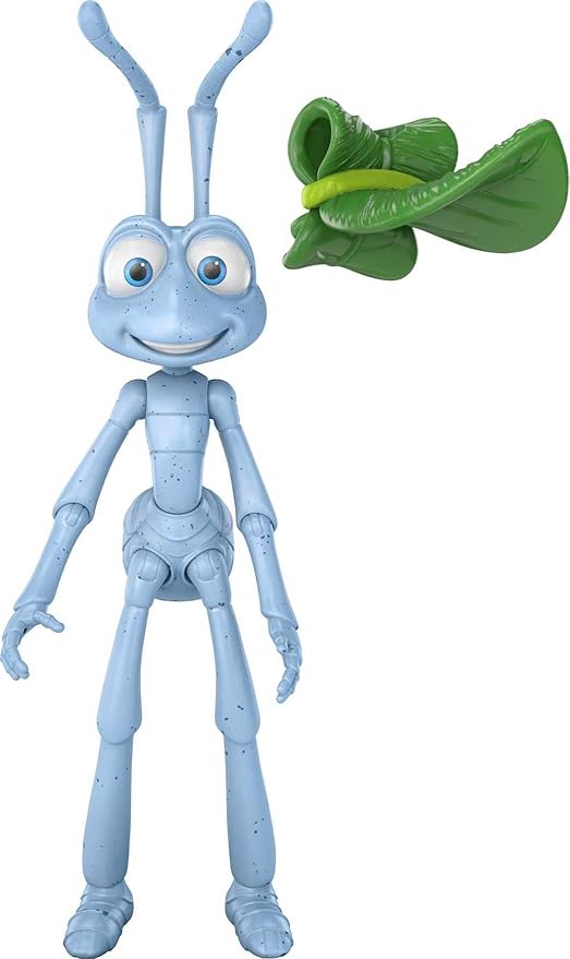 Mattel Disney and Pixar Featured Favorites Flik & Dot A Bug's Life Collectable Figures with Accessories, Highly Posable with Authentic Look, Collectors Gift Ages 6 Years & Up - Figurio