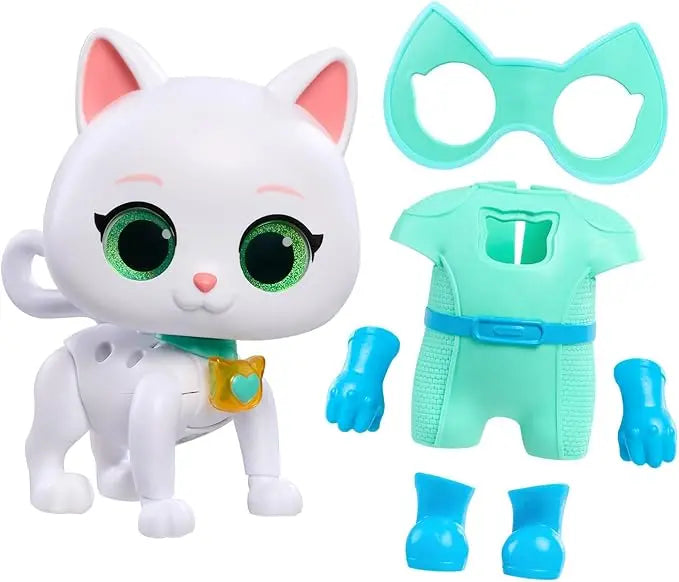 Disney Junior SuperKitties Cat-Tastic Transforming Bitsy, Lights and Sounds Toy Figure, Kids Toys for Ages 3 Up by Just Play - Figurio