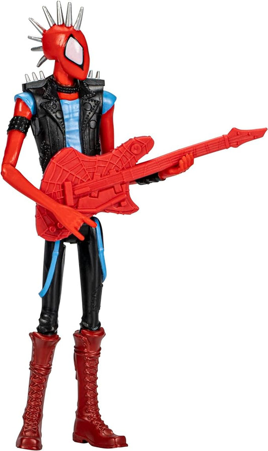 Spider-Man Marvel : Across The Spider-Verse Spider-Punk Toy, 6-Inch-Scale Action Figure with Guitar Accessory, for Kids Ages 4 and Up - Figurio