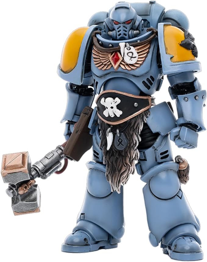 JOYTOY Warhammer 40,000 1/18 Action Figure Space Wolves Claw Pack Sigyrr Stoneshield Collection Model Birthday Gifts - Figurio