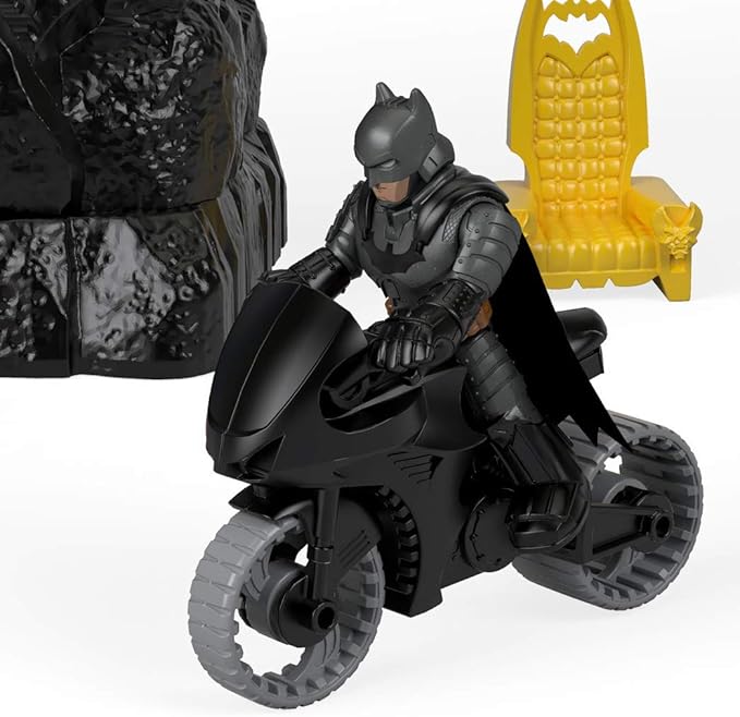 Fisher-Price Imaginext DC Super Friends Batman Toy, Wayne Manor Batcave Playset with Figure & Batcyle for Pretend Play Kids Ages 3+ Years (Amazon Exclusive) - Figurio