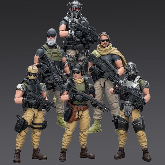 JOYTOY 1/18 Action Figures Sack Kina Mercenaries Militarily Soldiers Collection Models Christmas Birthday Gifts 6PCS - Figurio