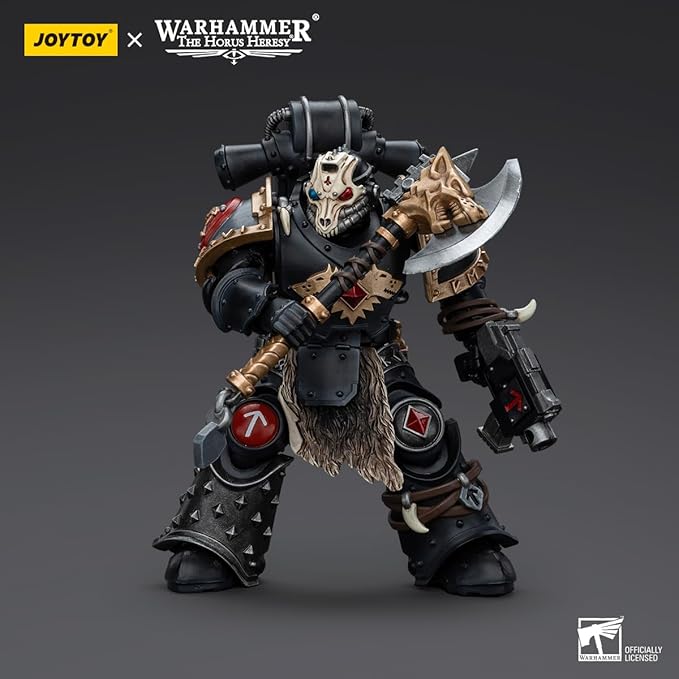 JOYTOY Warhammer 40K Space Wolves Deathsworn Pack Deathsworn 4, 1:18 Scale Action Figure Mecha Joy Toy Collection Model 4.8 inch - Figurio