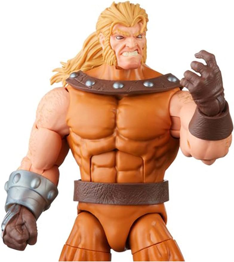 Marvel Legends Series Sabretooth, 6-Inch Scale Action Figure Toy, Premium Design, 1 Figure, 3 Accessories, and 1 Build-A-Figure Part - Figurio