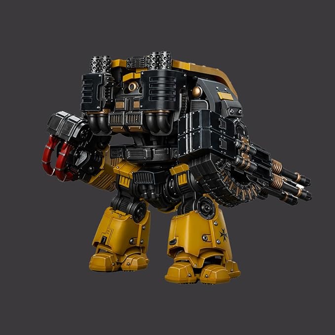 JOYTOY Warhammer 40,000 1/18 Action Figure Imperial Fists Leviathan Dreadnought with Cyclonic Melta Lance and Storm Cannon 11.26-inch Mecha Collection Model Birthday Gifts - Figurio