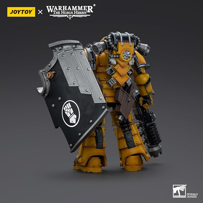 JOYTOY 1/18 Action Figure Warhammer 40,000 Imperial Fists Legion MkIII Breacher Squad Legion Breacher with Graviton Gun 4.8inch Movable Model Collectible Figurine - Figurio