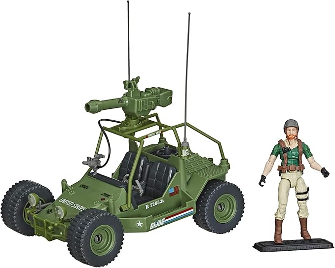 Hasbro G.I. Joe Retro A.W.E. Striker Exclusive Vehicle with 3.75-Inch Crankcase Figure - Figurio