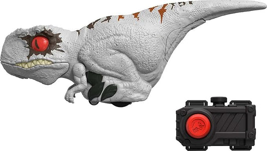 Mattel Jurassic World Dominion Uncaged Click Tracker Atrociraptor Ghost, Interactive Toy Dino, Motion & Sound, Clicker Control - Figurio