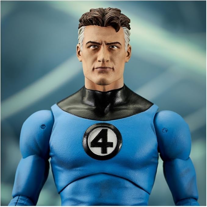 Diamond Select Toys Mr. Fantastic Select Action Figure with 16 Points of Articulation, Interchangeable Hands, and Stretched Parts - Figurio