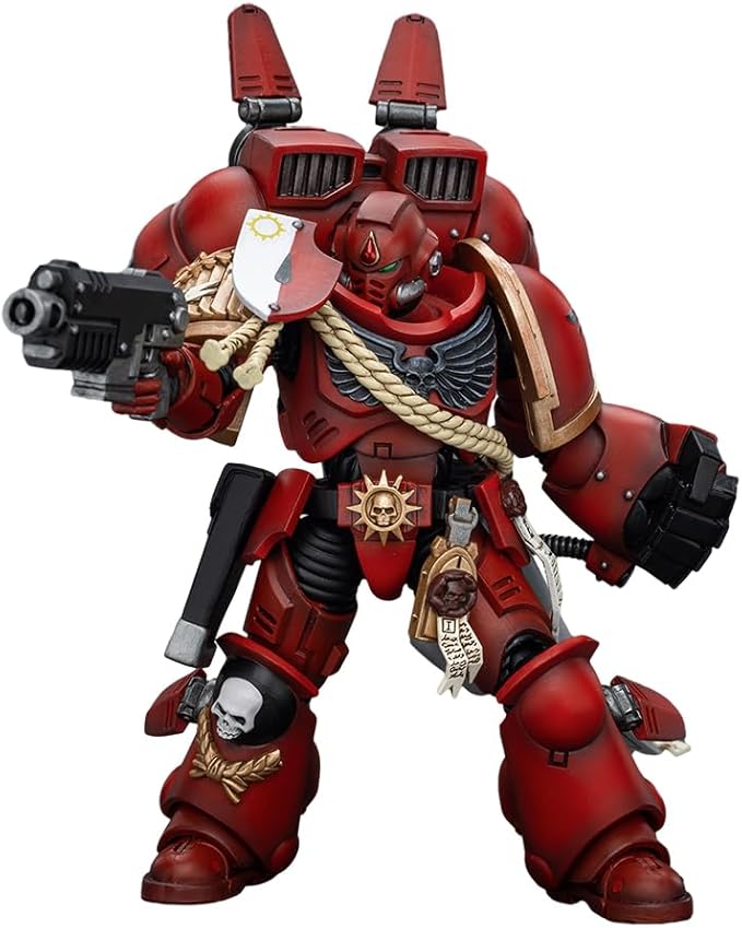 JOYTOY1/18 Action Figure Warhammer 40,000 Blood Angels Captain with Jump Pack Collection Model Birthday Gift - Figurio