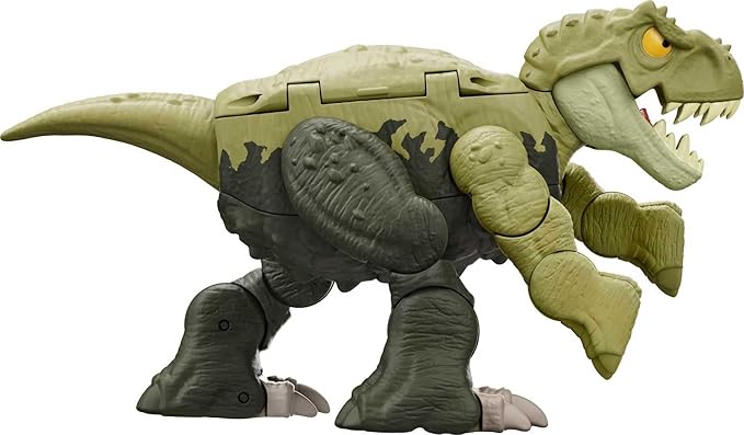 Mattel Jurassic World Fierce Changers 2-in-1 Dinosaur Figure, Double Danger Transforming Toy, T Rex to Ankylosaurus in 11 Steps - Figurio