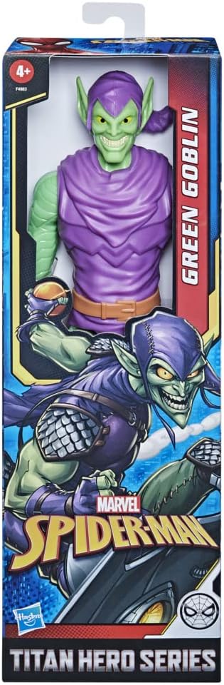 Marvel Titan Hero Series Green Goblin Toy 12-Inch-Scale Collectible Action Figure, Kids Ages 4 and Up - Figurio