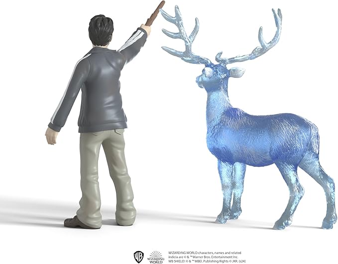 Schleich Wizarding World of Harry Potter 2-Piece Collectible Set with Harry and Harry's Stag Patronus Figurines - Figurio