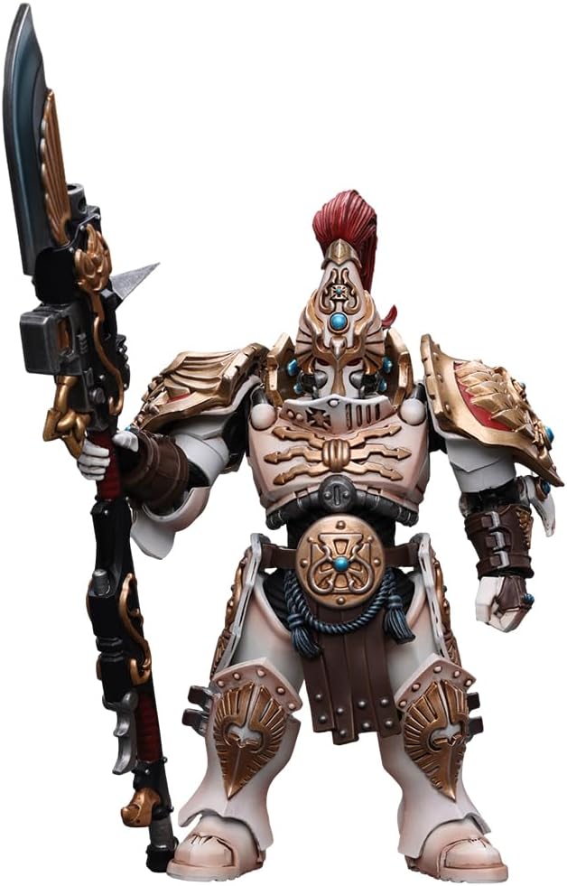 JOYTOY Warhammer 40,000 1/18 Action Figure Adeptus Custodes Solar Watch Custodian Guard with Guardian Spear Collection Model Birthday Gifts - Figurio