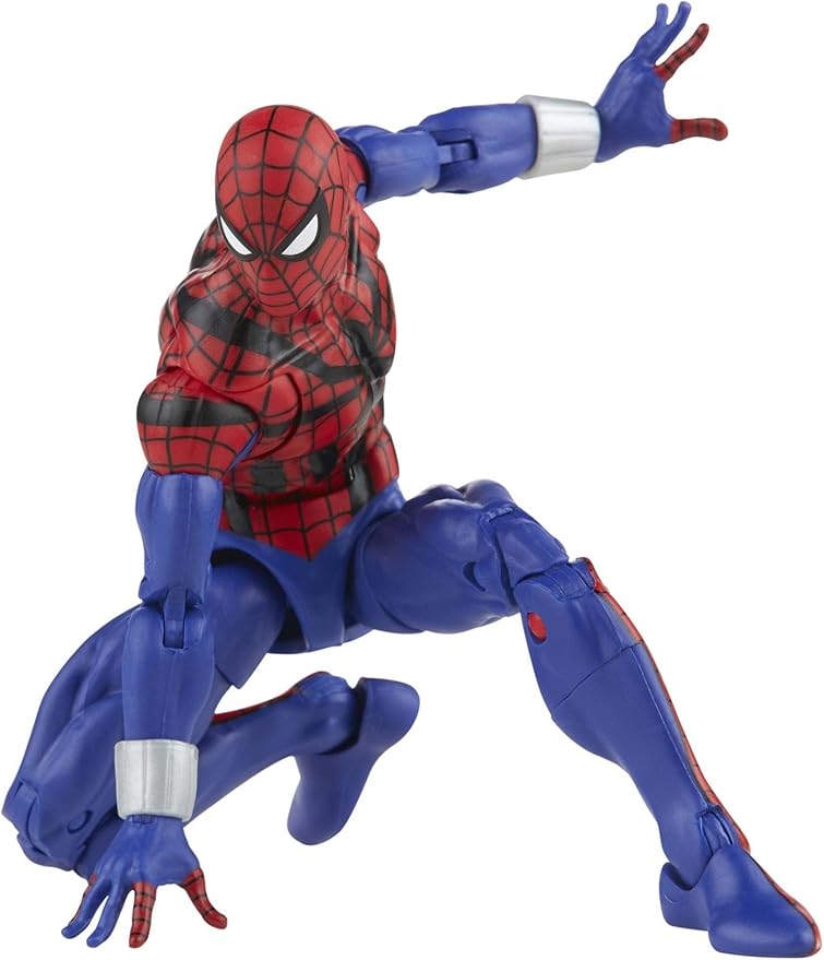 Spider-Man Marvel Legends Series 6-inch Ben Reilly Action Figure Toy, Includes 5 Accessories: 4 Alternate Hands, 1 Web Line FX - Figurio