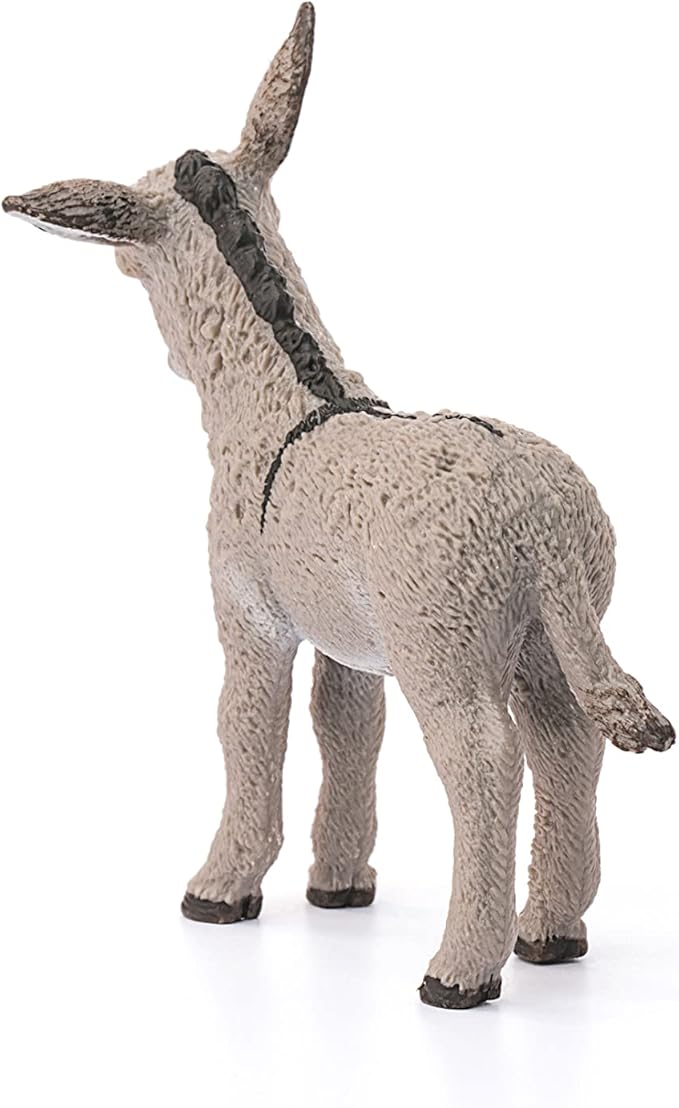 Schleich Farm World Donkey Foal Educational Figurine for Kids Ages 3-8 - Figurio