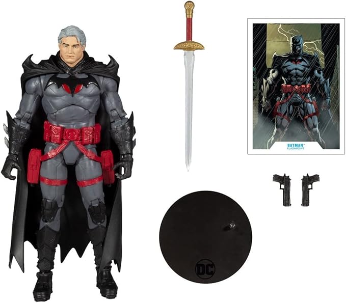 McFarlane Toys DC Multiverse Thomas Wayne Flashpoint Batman 7" Action Figure - Figurio