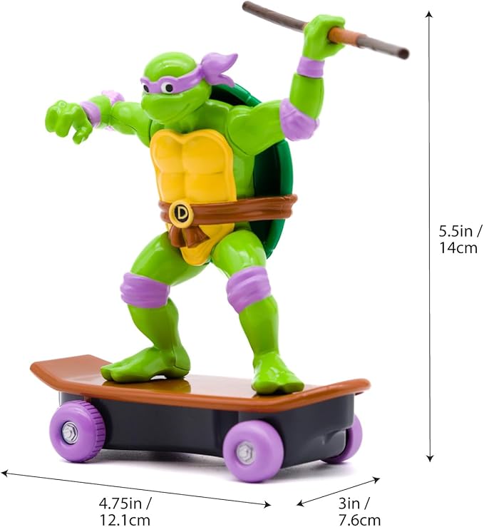 Teenage Mutant Ninja Turtles 5" Sewer Shredders Donatello Classic Edition for Ages 3+ - Shred & Battle with Bo Staff - Collect All 4! - Figurio