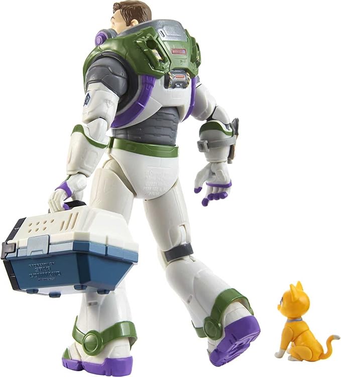 Mattel Disney and Pixar Lightyear Collector Action Figure, 7-in Scale Space Ranger Alpha Buzz & Sox, Highly Articulated - Figurio