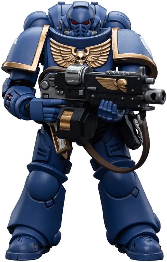 JOYTOY HAPPXYGG Warhammer 40k 1/18 4.7-inch Ultramarines Intercessors action figure model toy series - Figurio