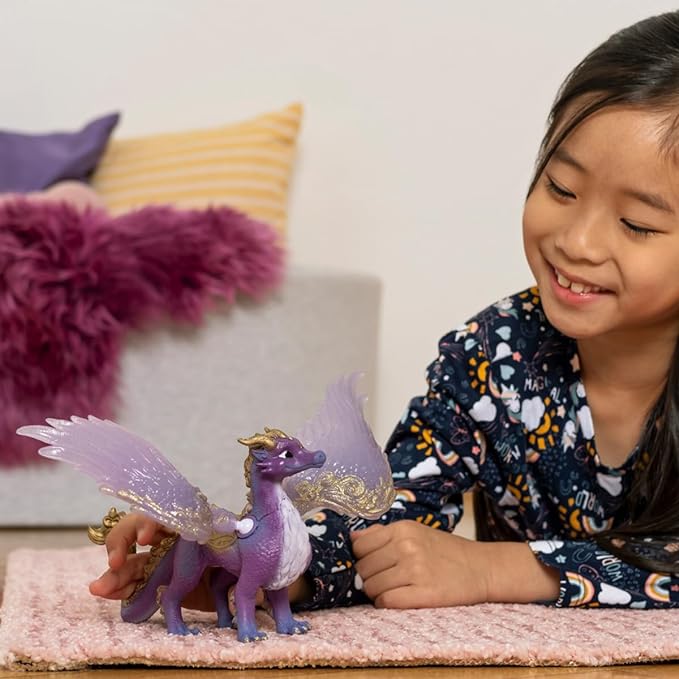 Schleich Bayala Nightsky Dragon - Fantasy Mythical Dragon Creature Toy Figurine with Wings and Glittering Scales for Boys and Girls, Birthday Gift for Kids Age 5+ - Figurio