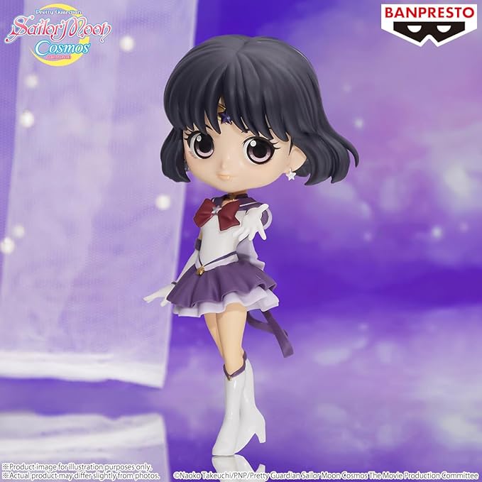 Banpresto - Pretty Guardian Sailor Moon Cosmos The Movie - Eternal Sailor Saturn (ver. A), Bandai Spirits Q Posket Figure - Figurio