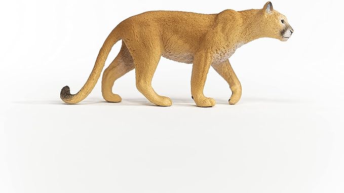 Schleich Wild Life, North American Woodland Wild Animal Toys for Kids, Cougar Toy Figurine, Ages 3+ - Figurio