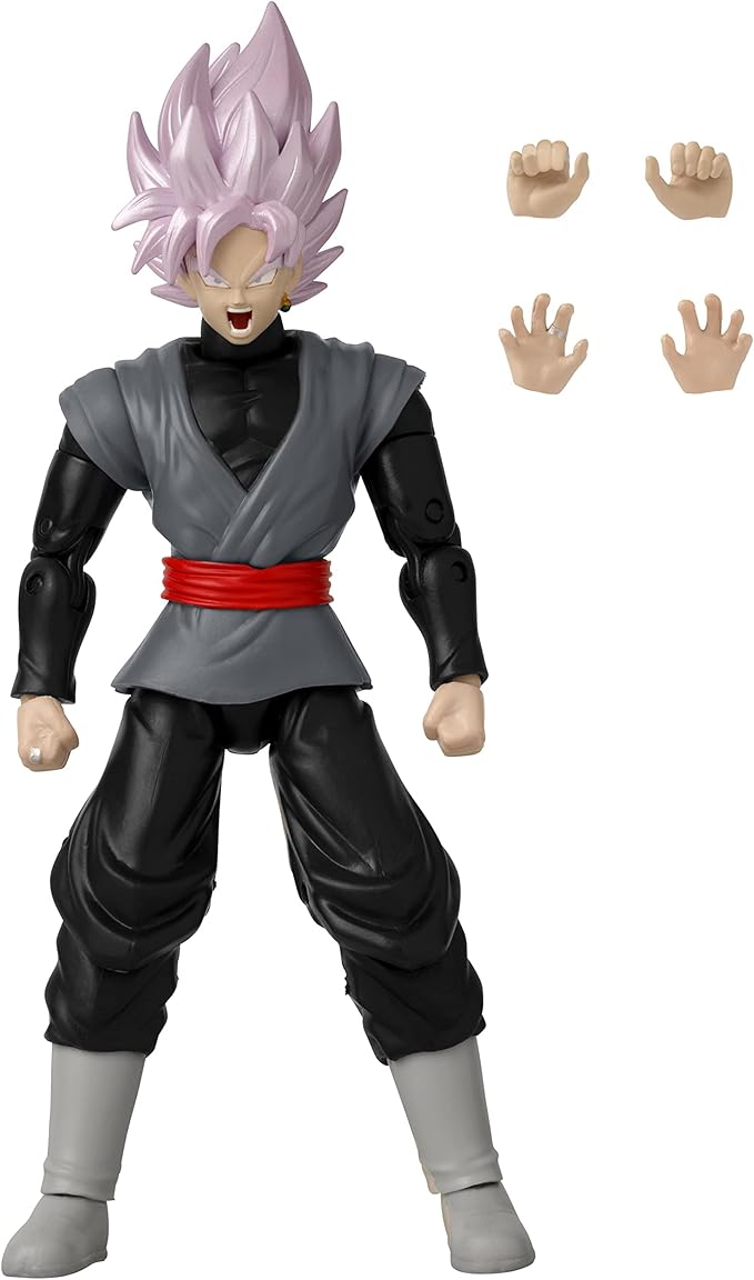 Dragon Stars Series - Dragon Ball Super - Goku Black Rose, 6" Action Figure Power Up Pack - Figurio