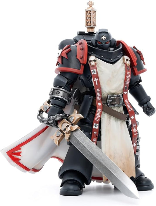 JOYTOY HAPPXYGG Warhammer 40k 1/18 4.7-inch Black Templars Primaris Sword Brethren Eberwulf Action Figure Model Toy Series - Figurio