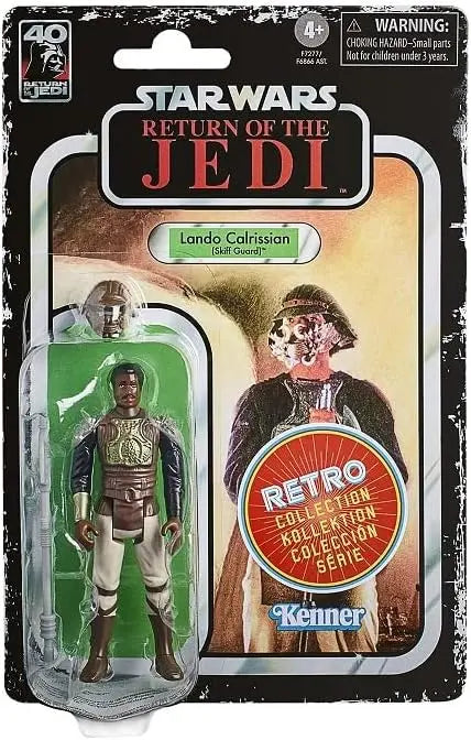 STAR WARS Retro Collection Lando Calrissian (Skiff Guard), Return of The Jedi 3.75-Inch Collectible Action Figures, Ages 4 and Up (F7277) - Figurio