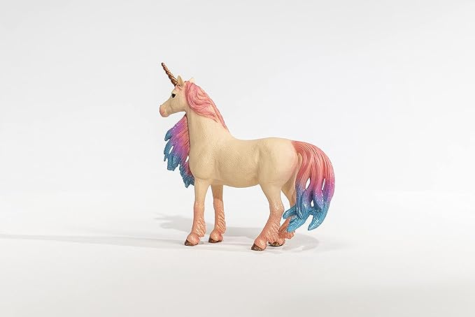 Schleich bayala Mythical Decorated Marshmallow Unicorn Mare Figurine - Featuring Glittery Details and Rhinestones, Imaginative Fun and Durable Toy for Girls and Boys, Gift for Kids Ages 5+ - Figurio