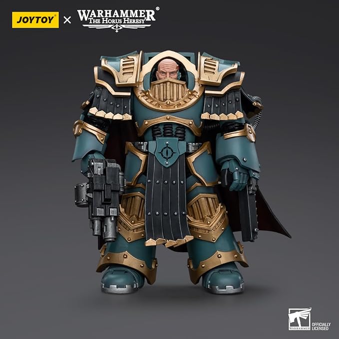 JOYTOY 1/18 Action Figure Warhammer 40k Sons of Horus Legion Praetor in Cataphractii Terminator Armour 5''Tall Movable Model Collectible Figurine - Figurio