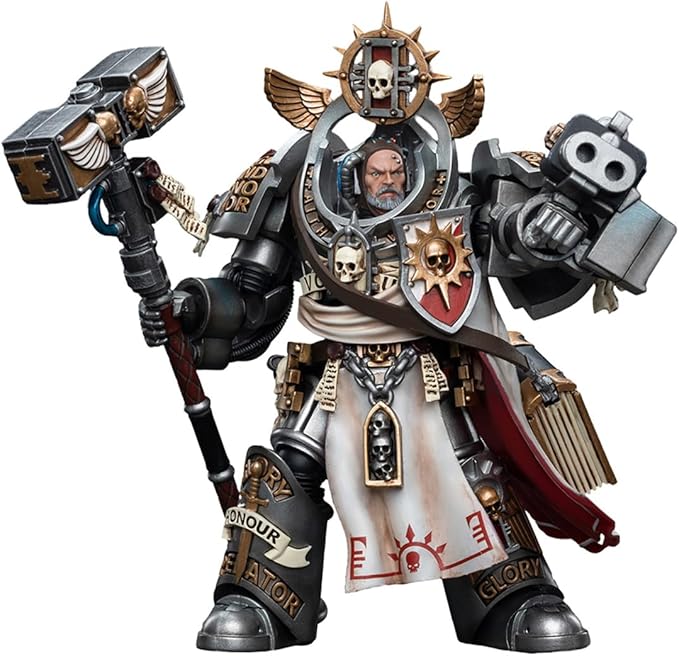 JOYTOY Warhammer 40K 1/18 Action Figures, Grey Knights Grand Master Voldus Perfect for Collectors & Decor, Ideal Gift for Birthdays, Christmas, Character Figure - JT6335 - Figurio