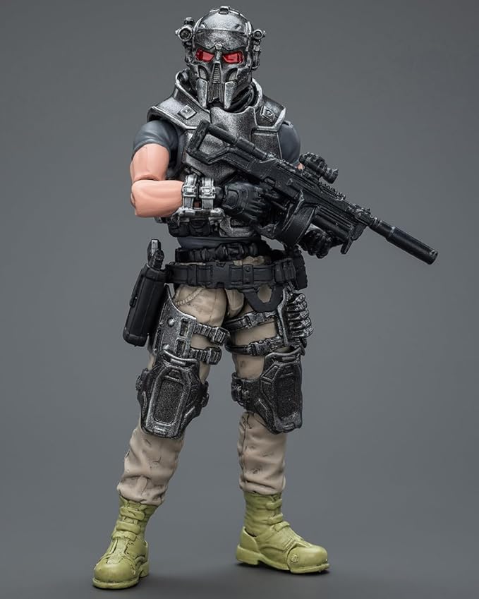 JOYTOY 1/18 Action Figure - Sack Mercenaries-The Demolition Expert ABS & PVC, Perfect for Collectors & Decor - 4.1 Inch, 3.49 OZ (JT9862) - Figurio