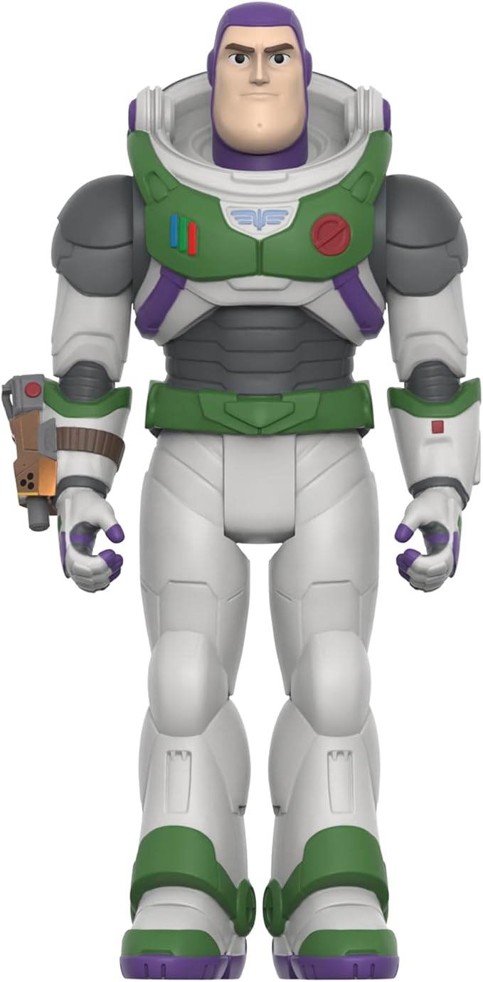 Super7 Supersize Disney Pixar Lightyear Buzz Lightyear - 3.75" Disney Action Figure with Accessory Classic Disney Collectibles and Retro Toys - Figurio