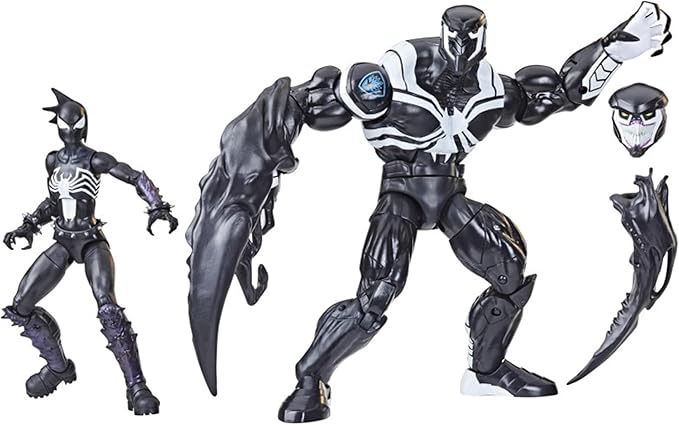 Hasbro - Venom: Space Knight Marvel Legends Pack 2 Figurines Marvel's Mania & Venom Space Knight 15 cm - Figurio